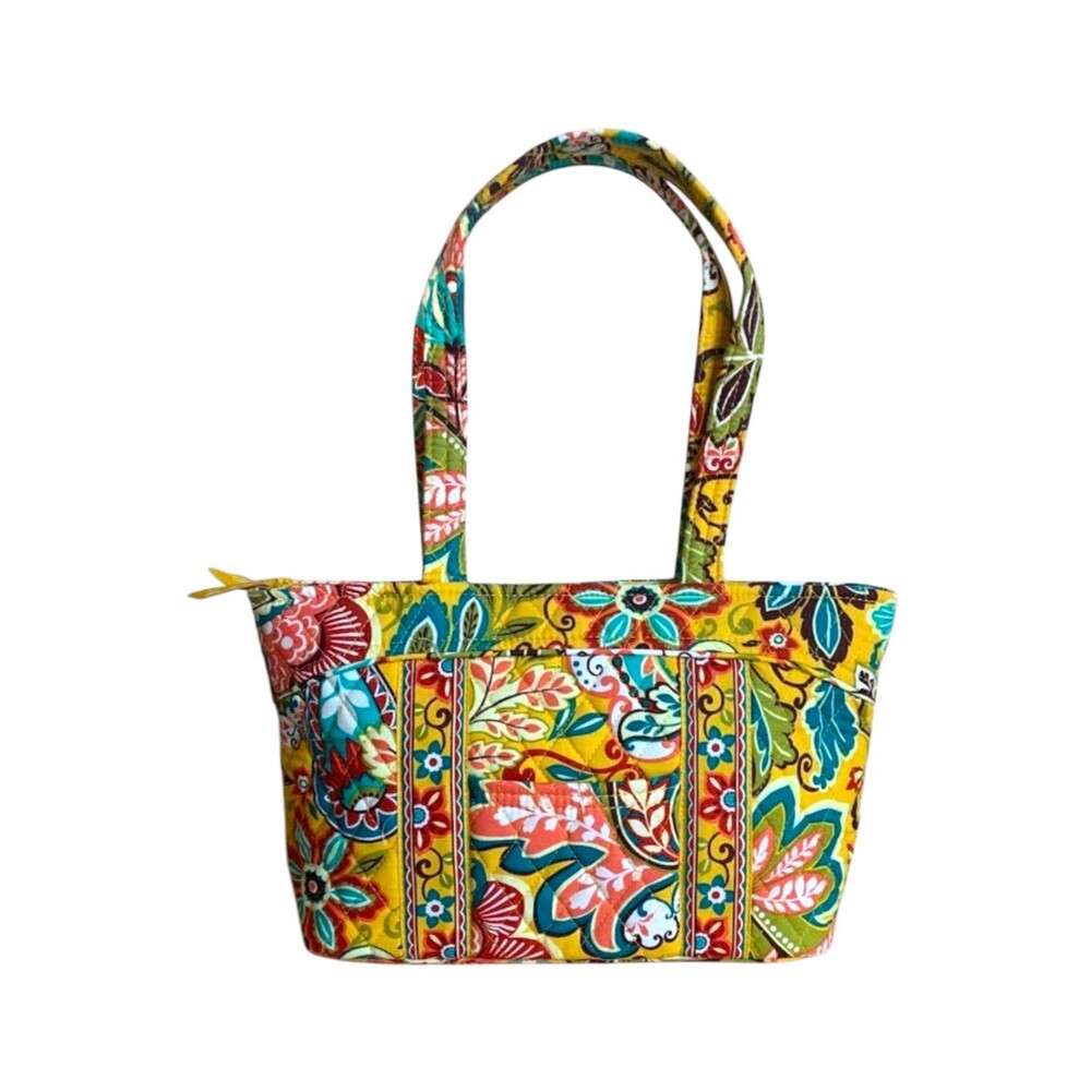 Vera Bradley Retired Provencal Quilted Shoulder Bag - Yellow Floral